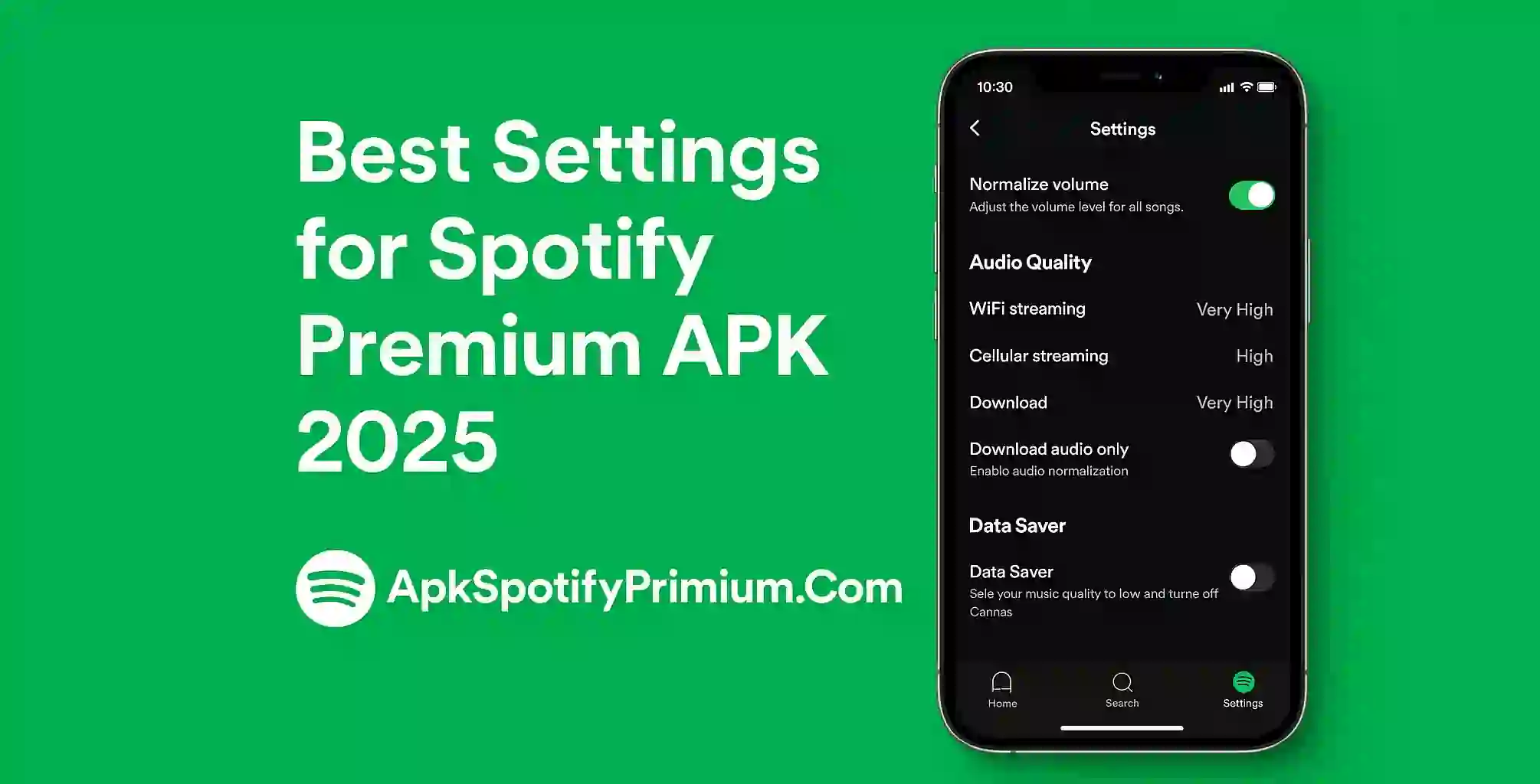 Best Settings for Spotify Premium APK 2025